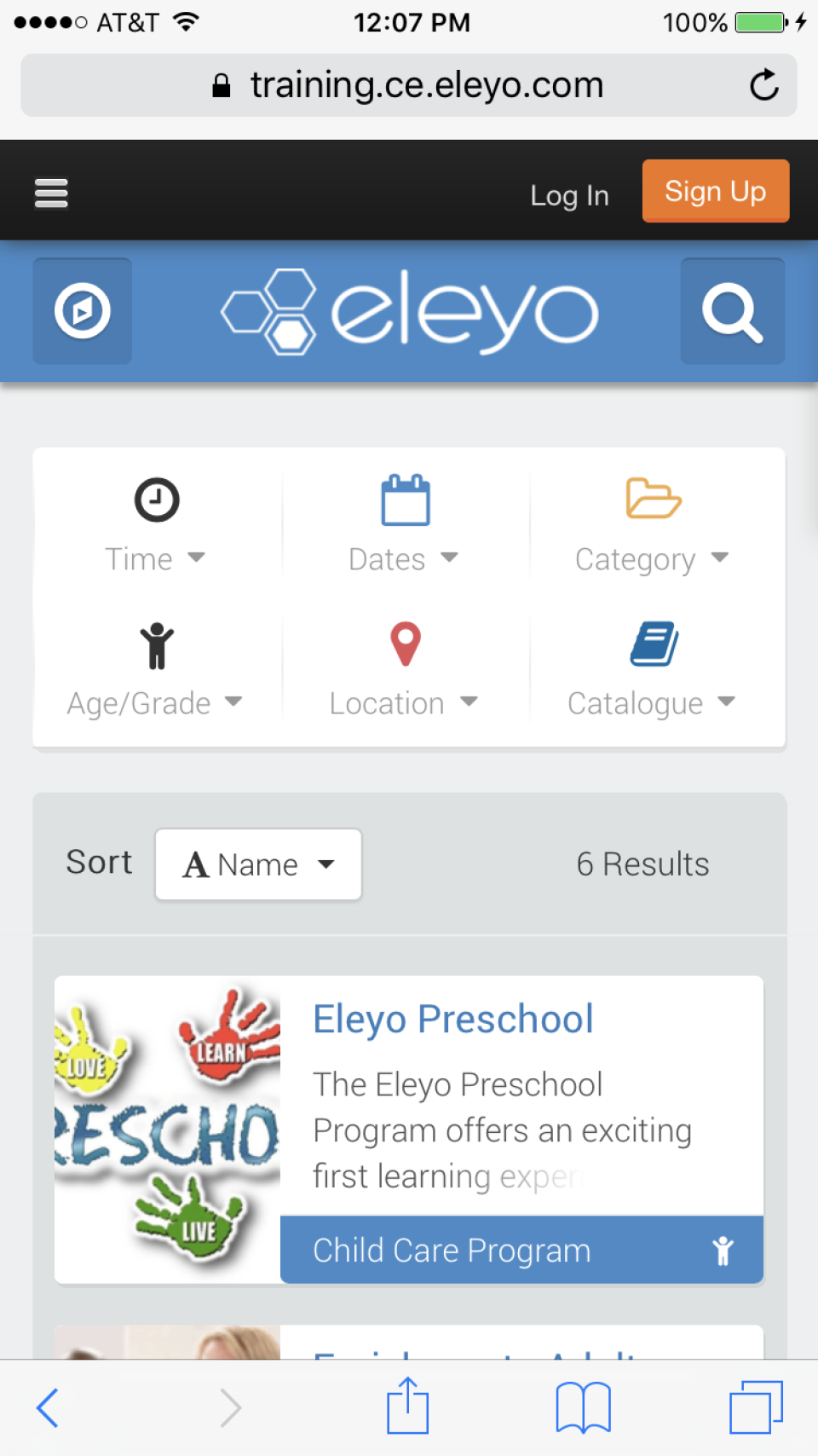screenshot of Eleyo