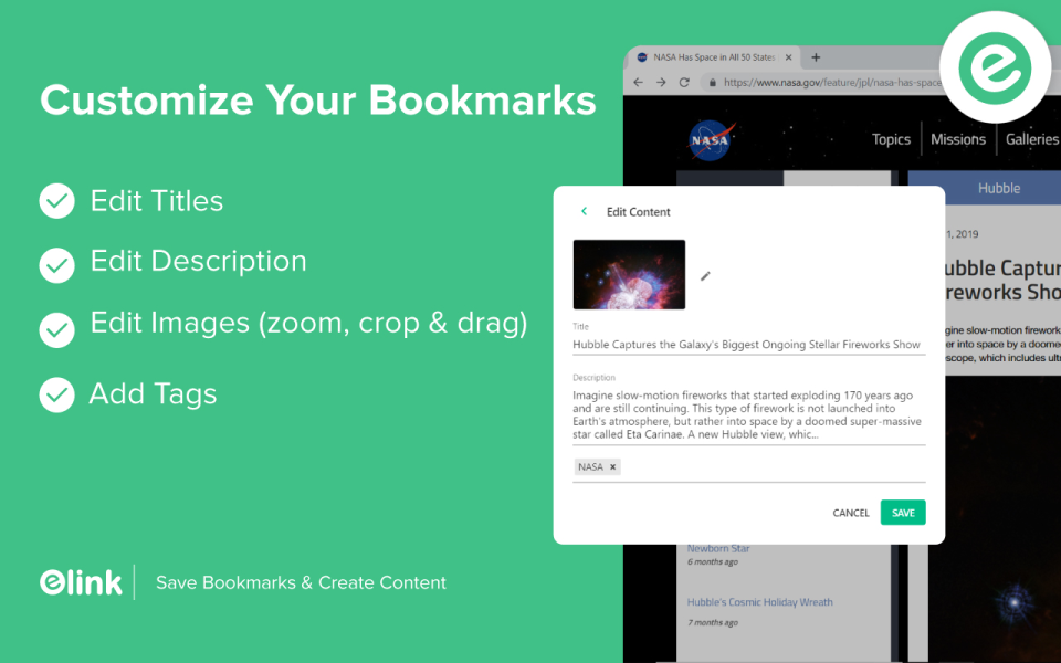 screenshot of Elink.io