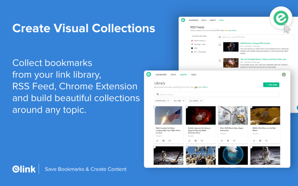 screenshot of Elink.io