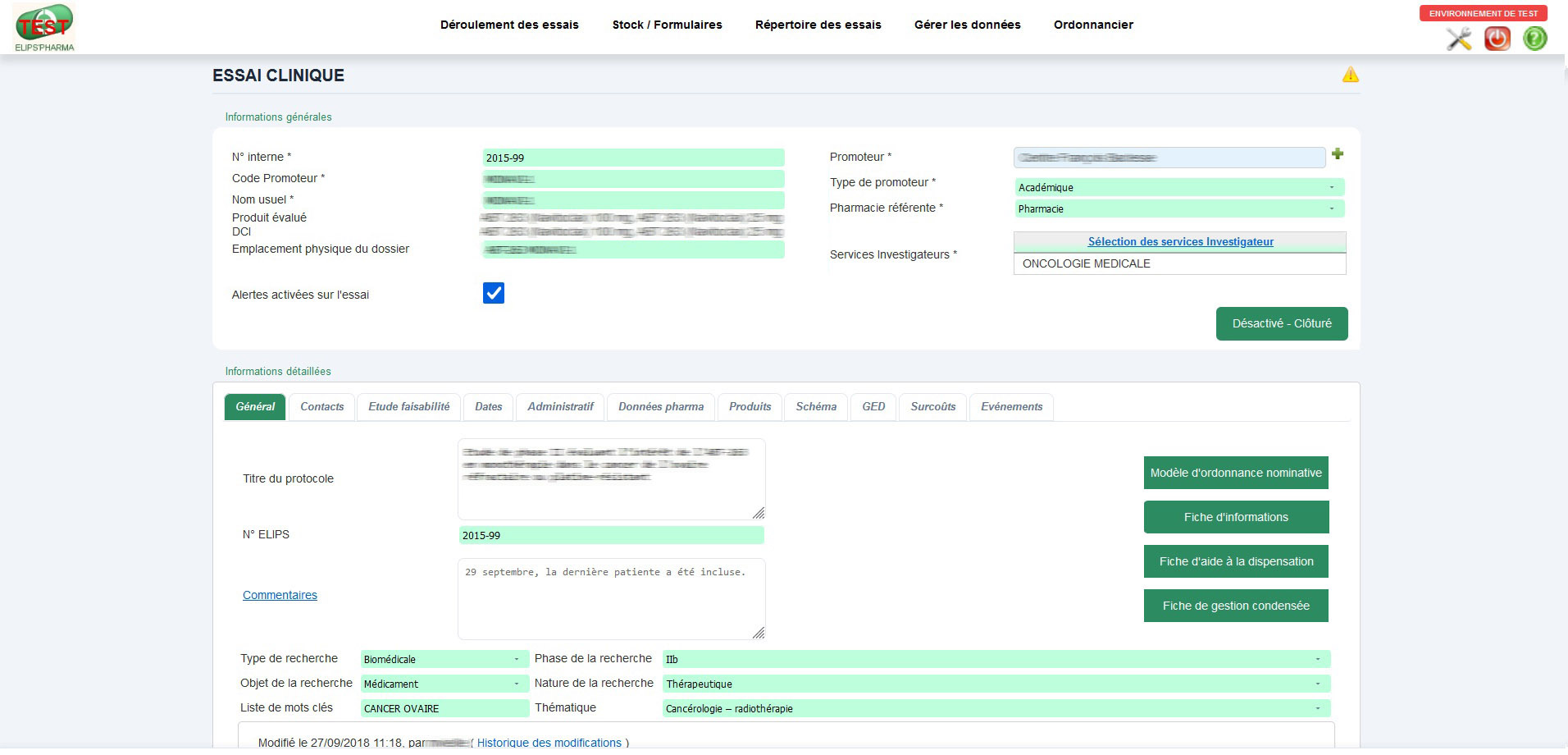 screenshot of Elips'PHARMA
