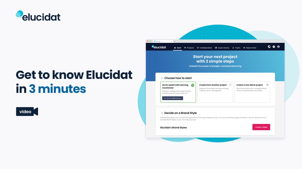 screenshot of Elucidat