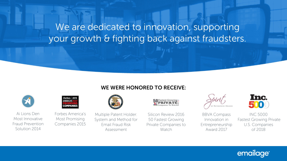 screenshot of Emailage