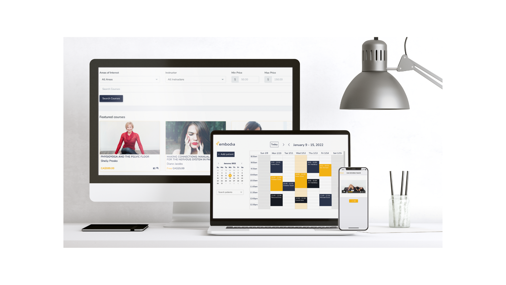 screenshot of Embodia