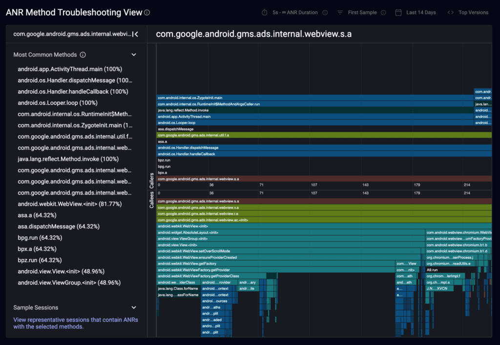 screenshot of Embrace