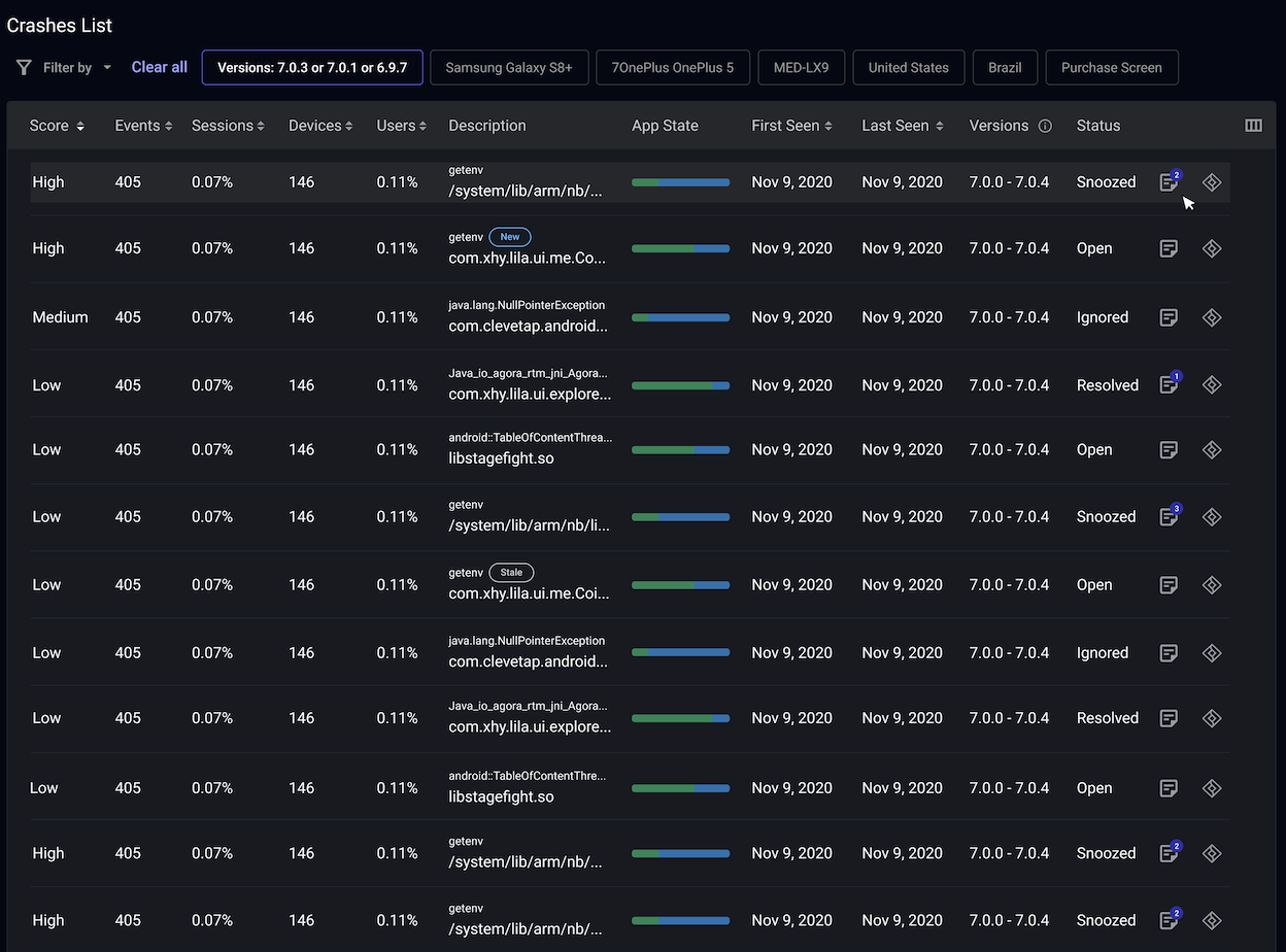 screenshot of Embrace