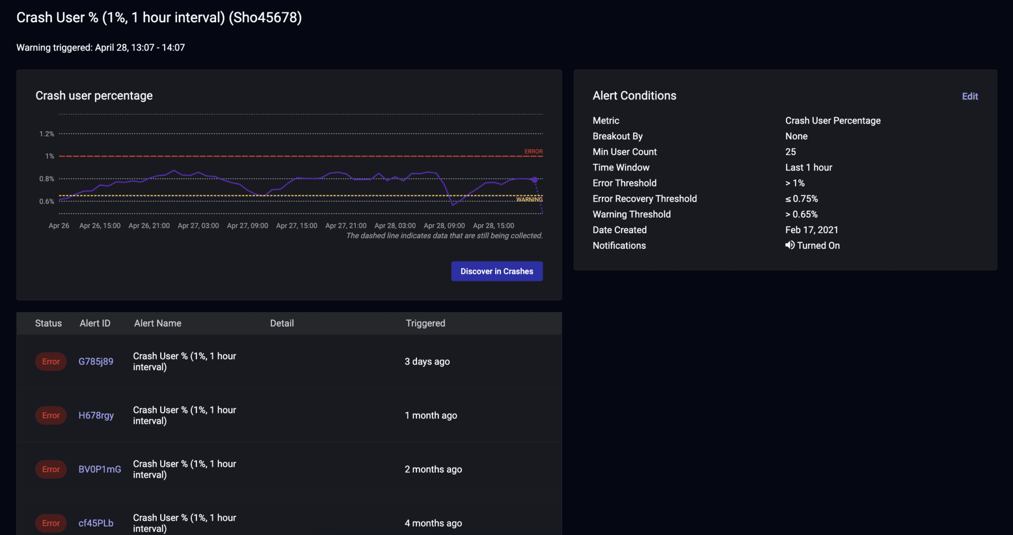 screenshot of Embrace