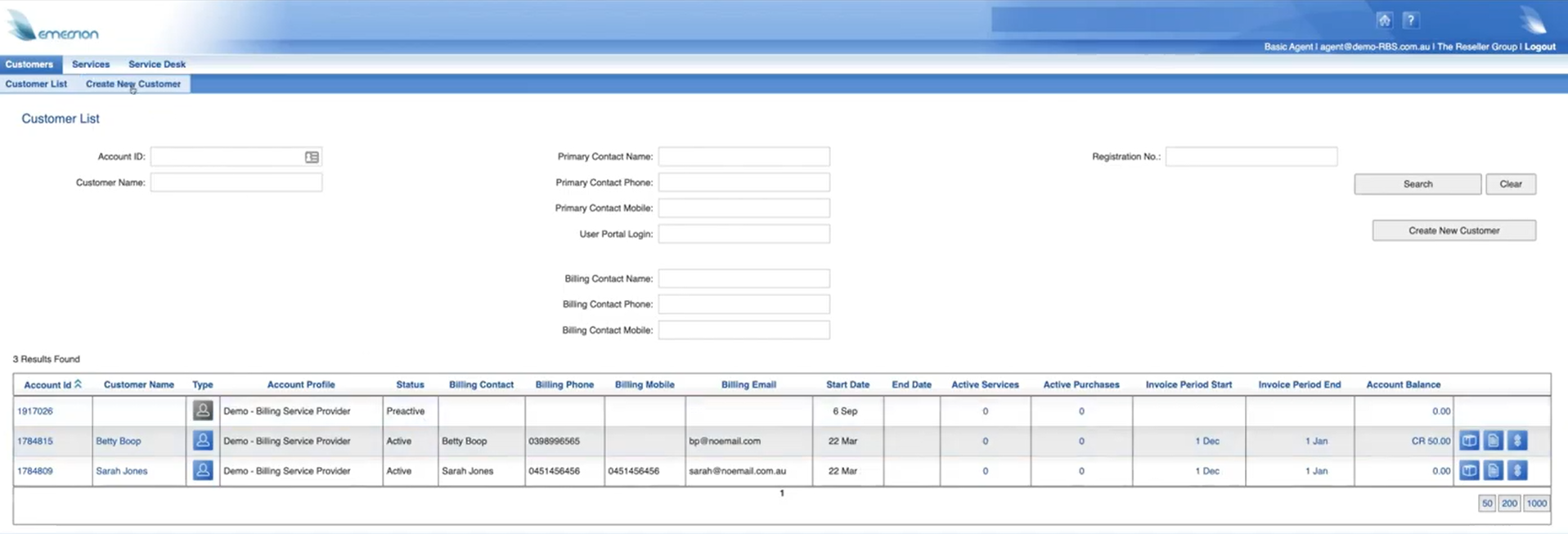 screenshot of Emersion