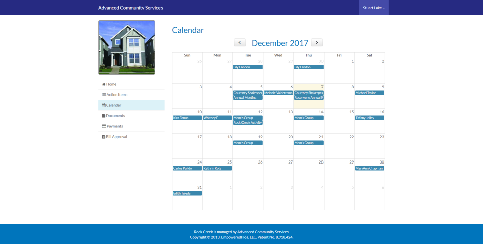 screenshot of EmpoweredHOA