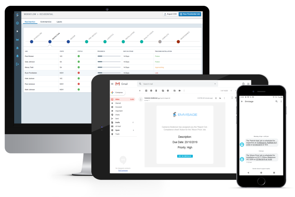 screenshot of Emvisage