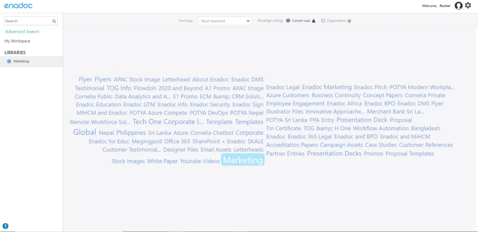 screenshot of Enadoc