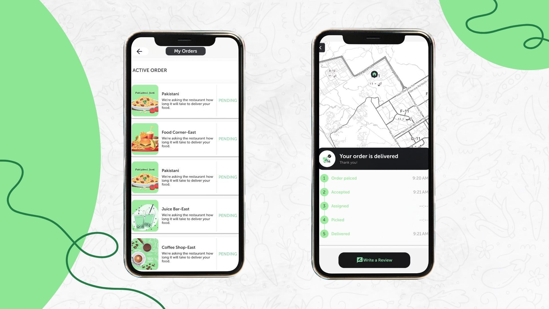 screenshot of Enatega