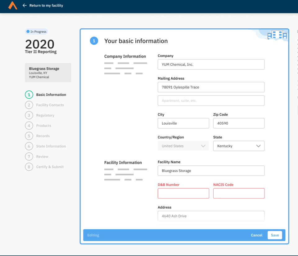 screenshot of Encamp