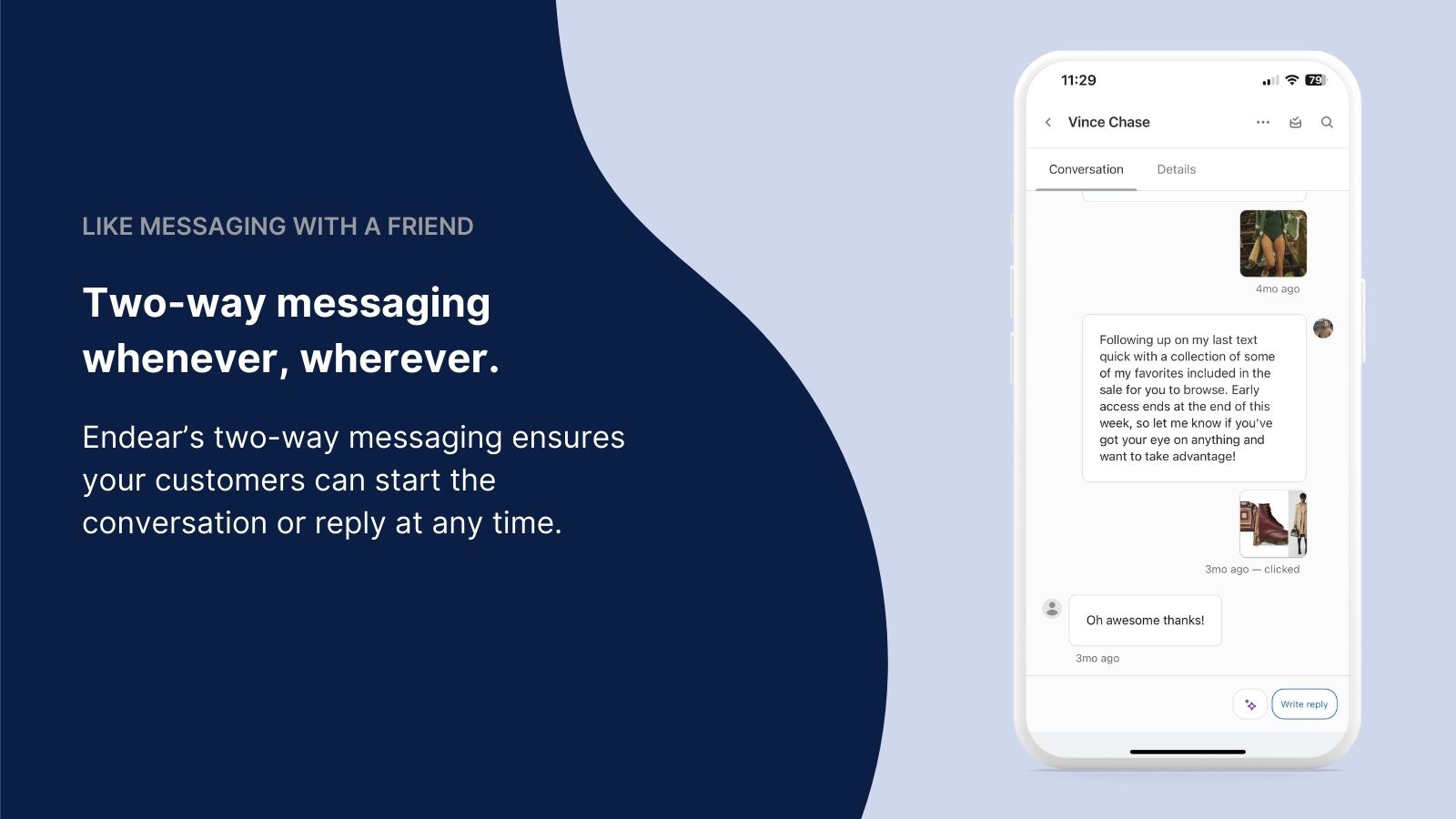 screenshot of Endear