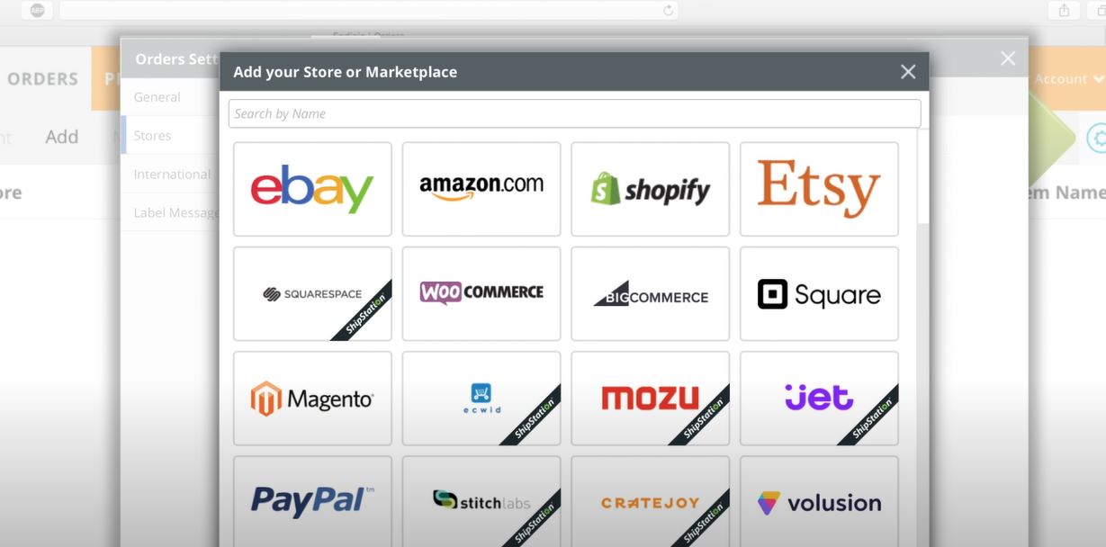 screenshot of Endicia