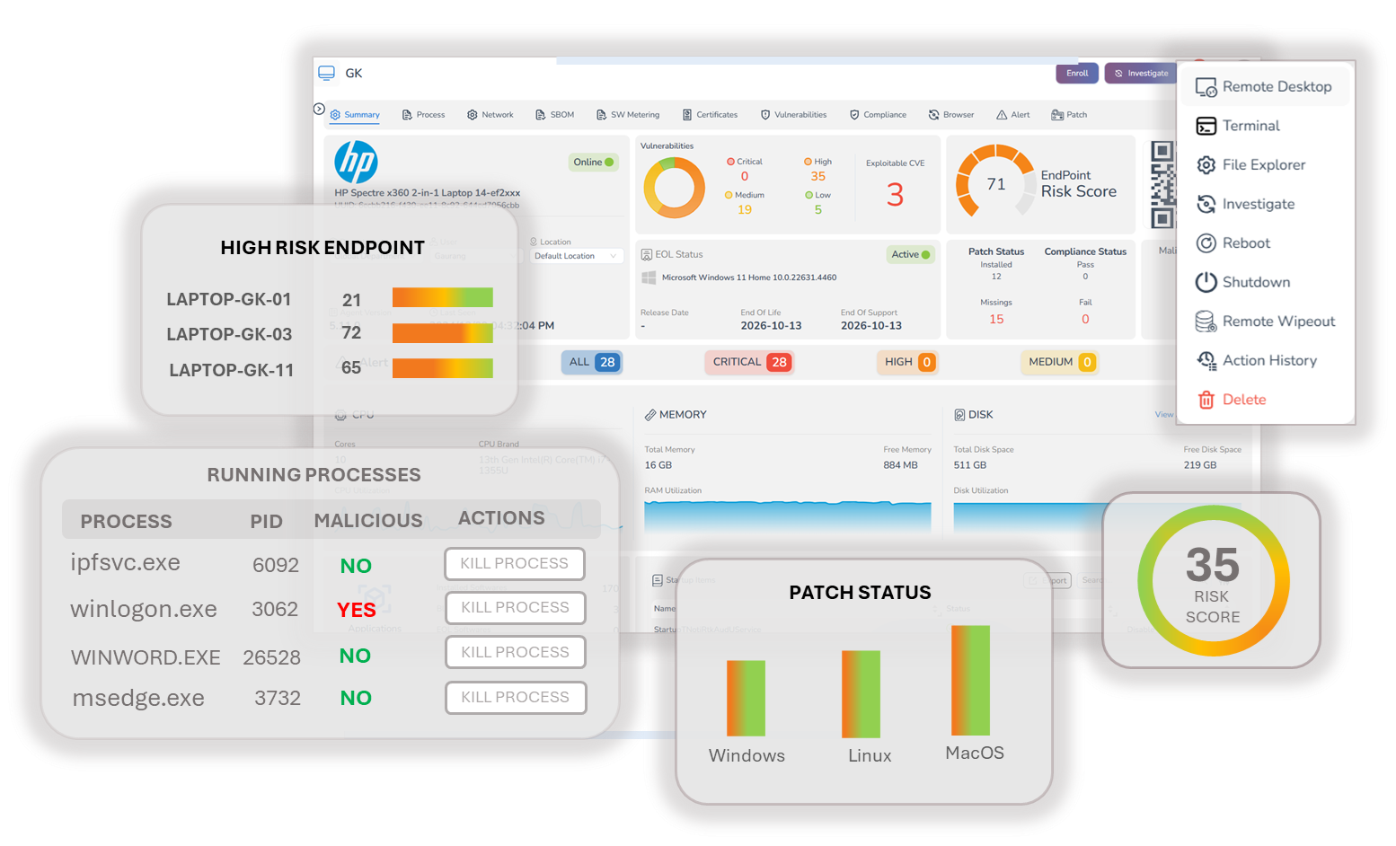 screenshot of EndpointOps