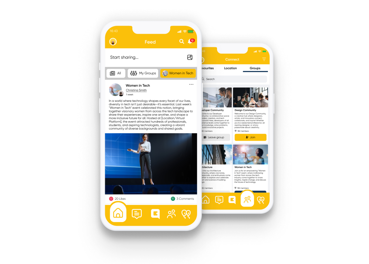 screenshot of Engage