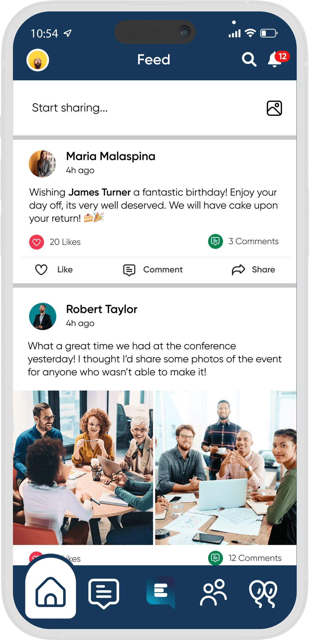 screenshot of Engage