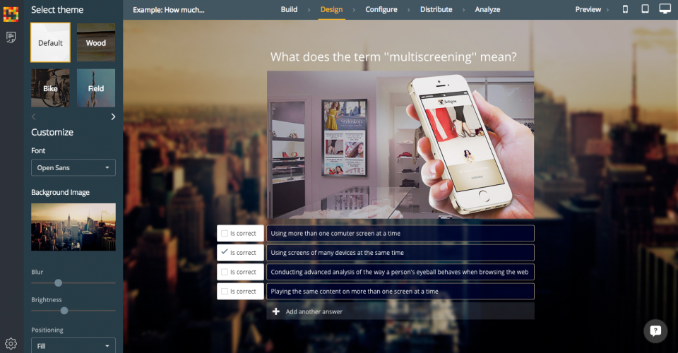 screenshot of Engageform