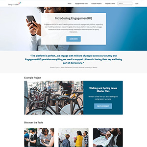 screenshot of EngagementHQ