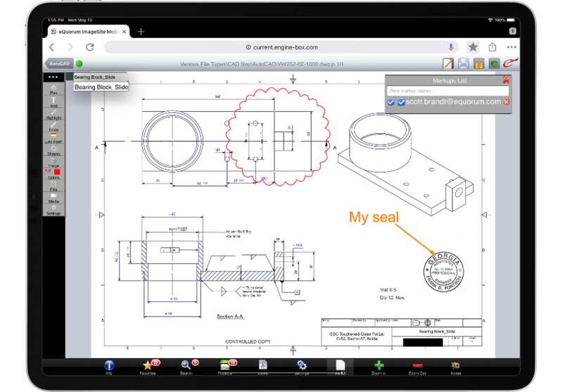 screenshot of EngineBox
