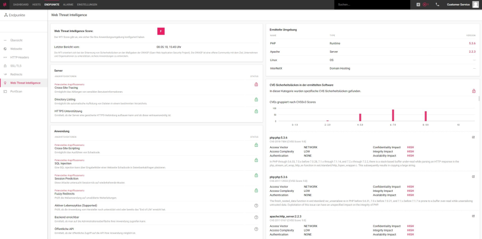 screenshot of Enginsight