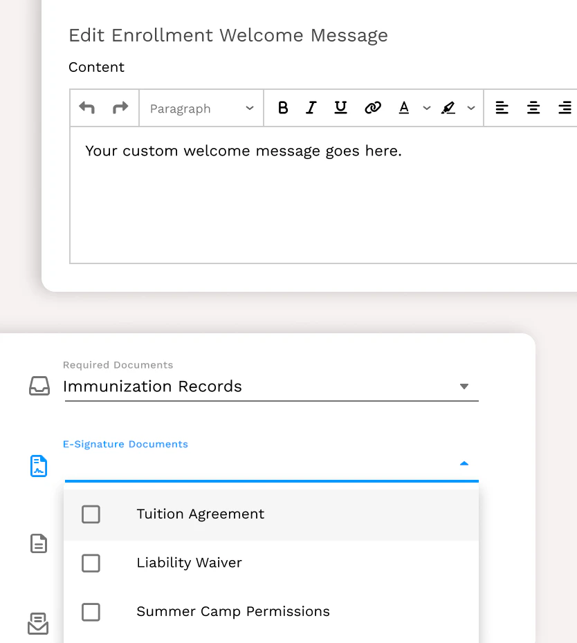 screenshot of Enrollsy