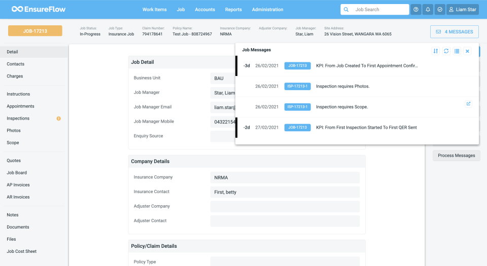 screenshot of EnsureFlow