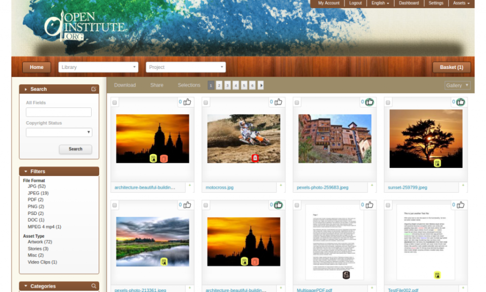 screenshot of EnterMedia