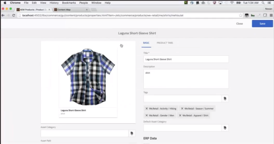 screenshot of EnterWorks