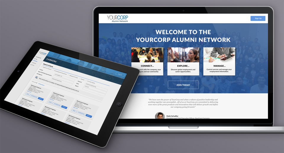 screenshot of EnterpriseAlumni