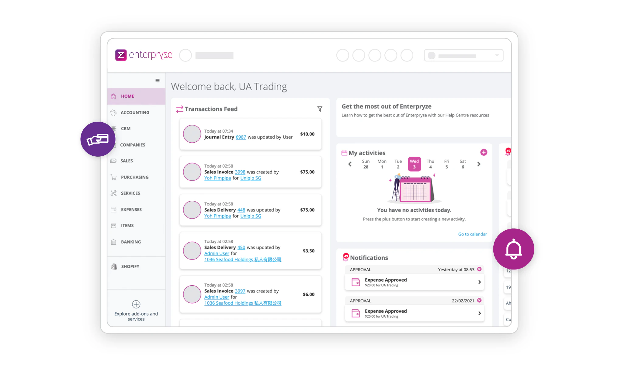 screenshot of Enterpryze