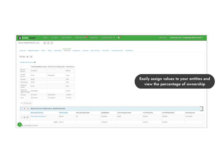 screenshot of EntityKeeper