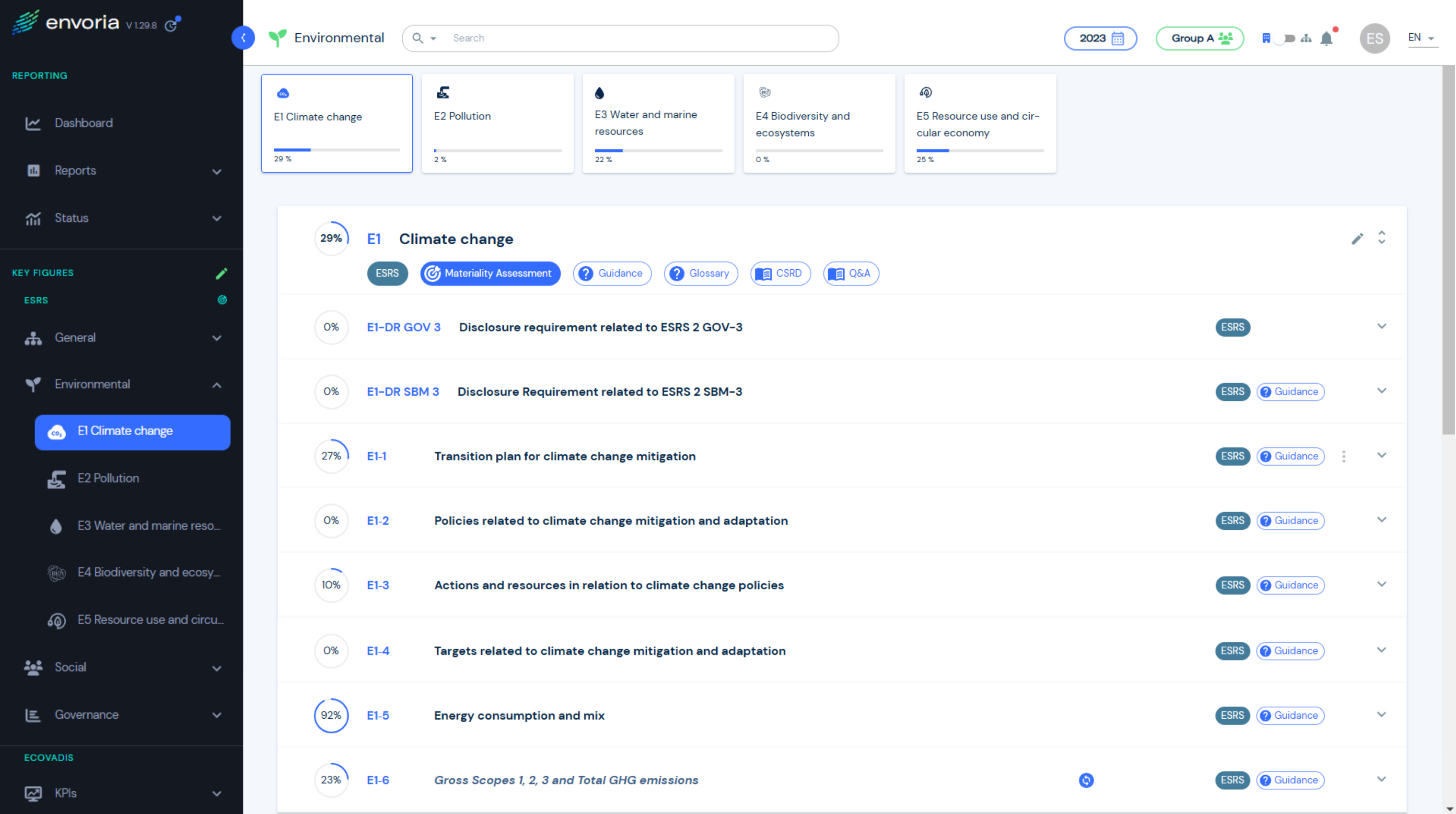 screenshot of Envoria