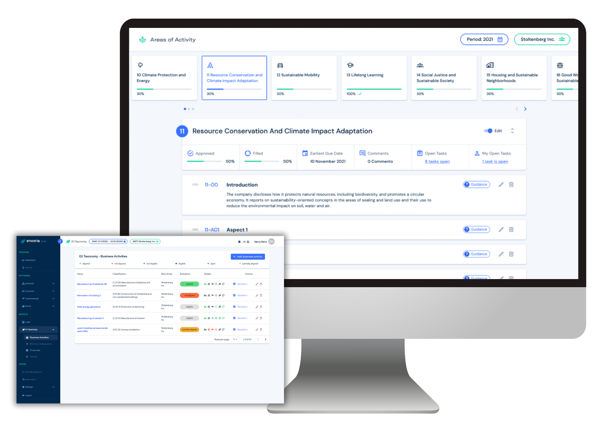 screenshot of Envoria