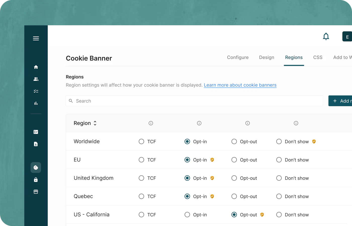 screenshot of Enzuzo