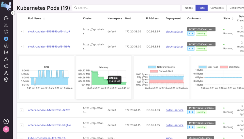 screenshot of Epsagon