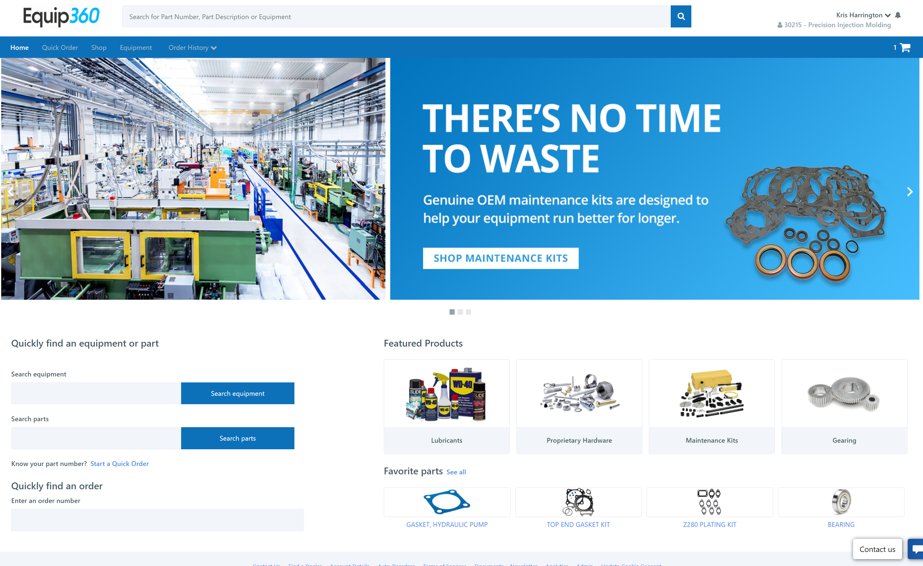 screenshot of Equip360