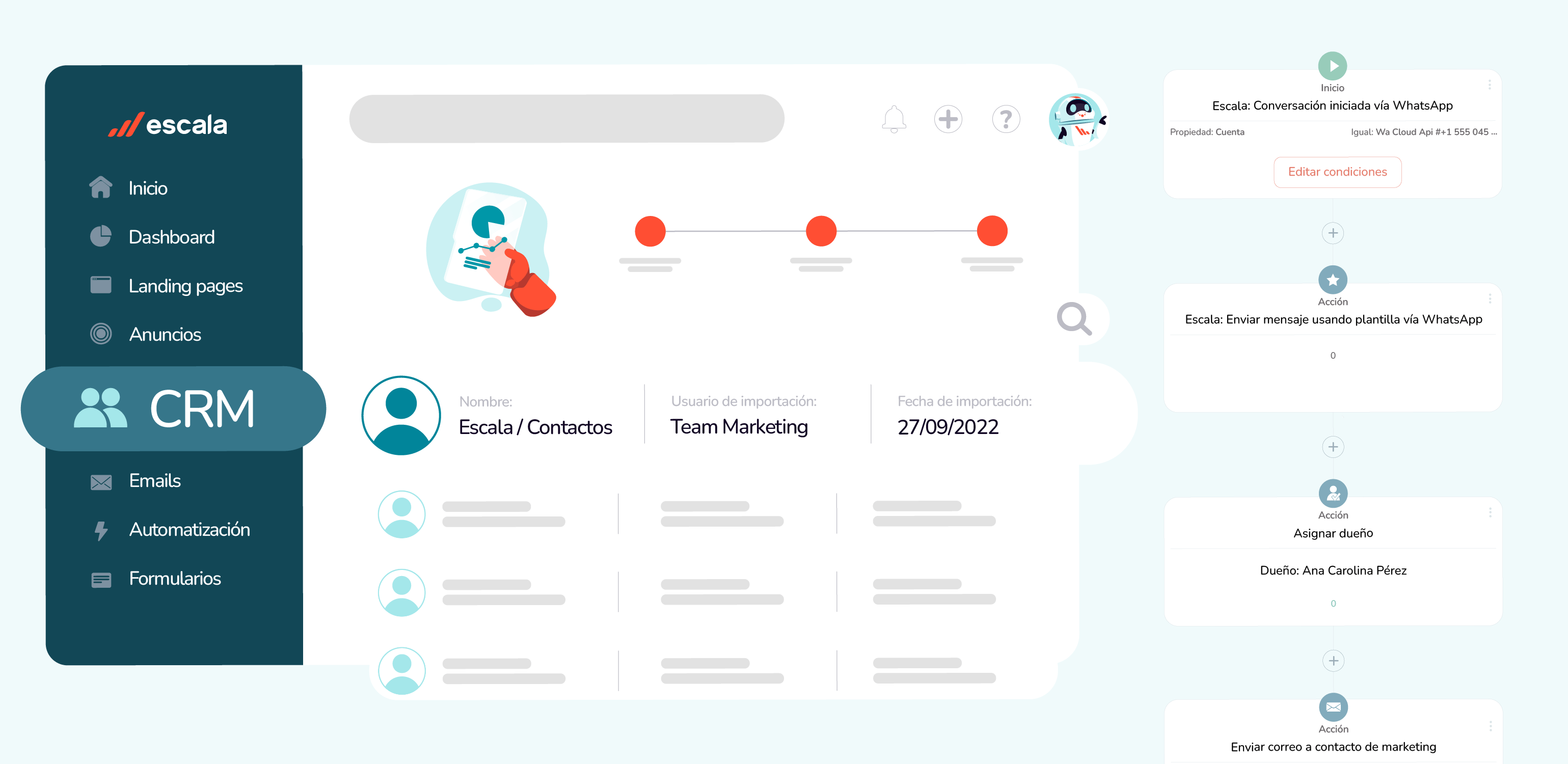 screenshot of Escala