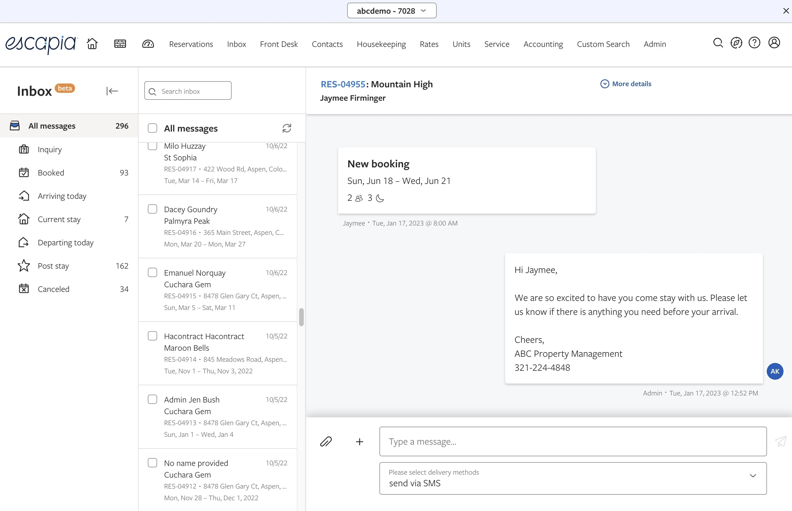 screenshot of Escapia