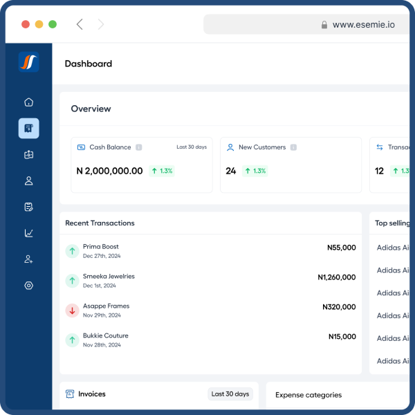 screenshot of Esemie