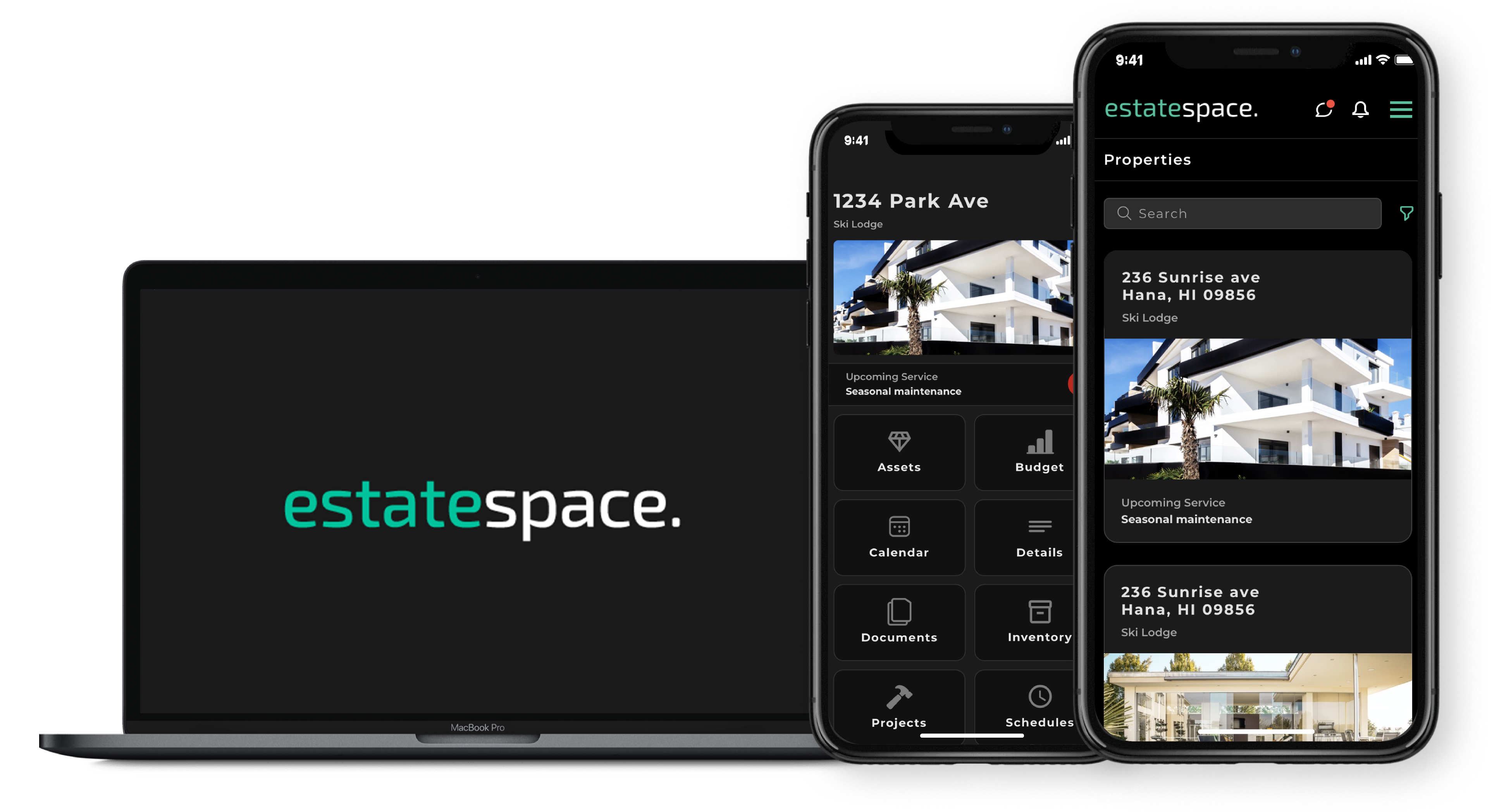 screenshot of EstateSpace