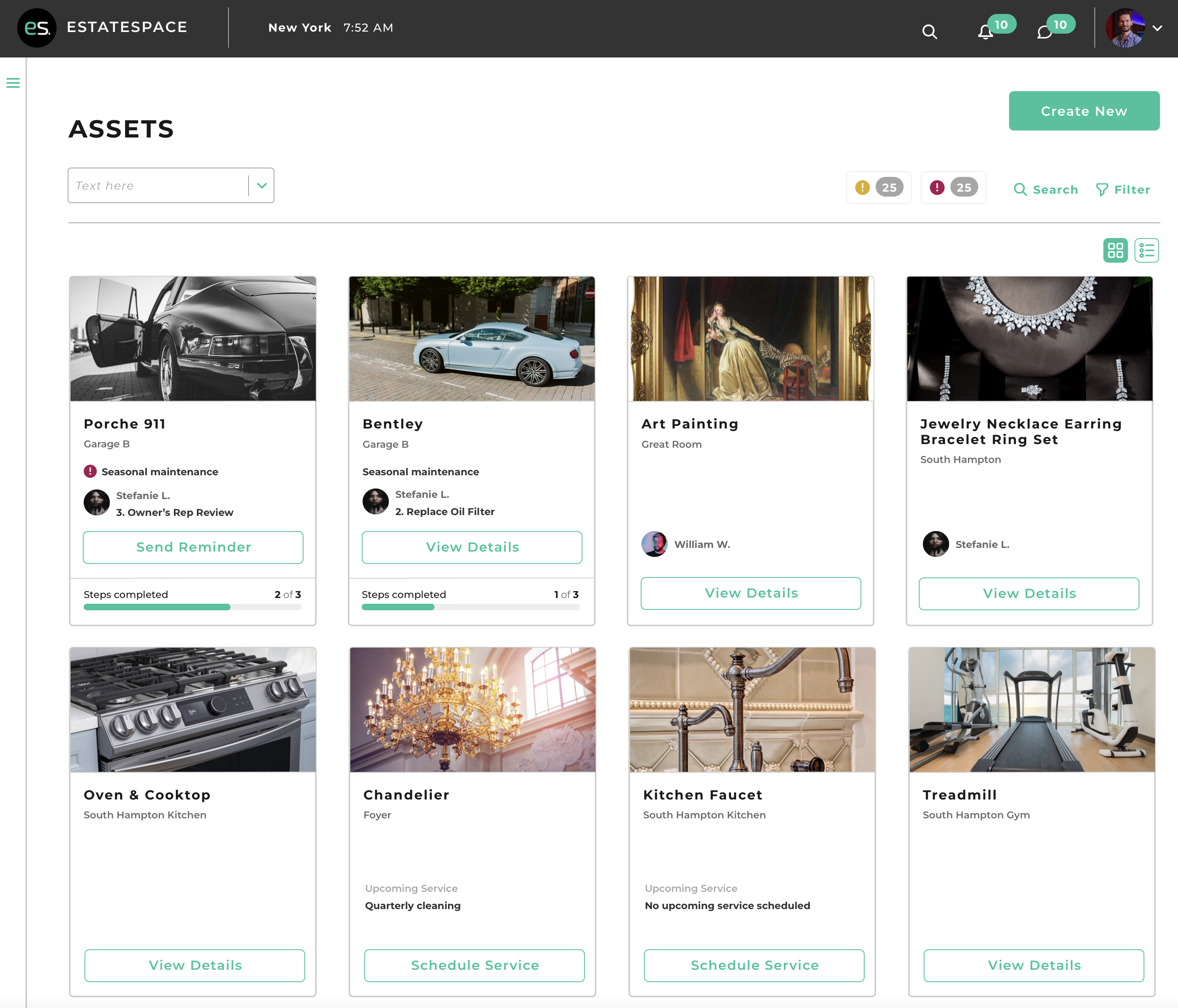 screenshot of EstateSpace
