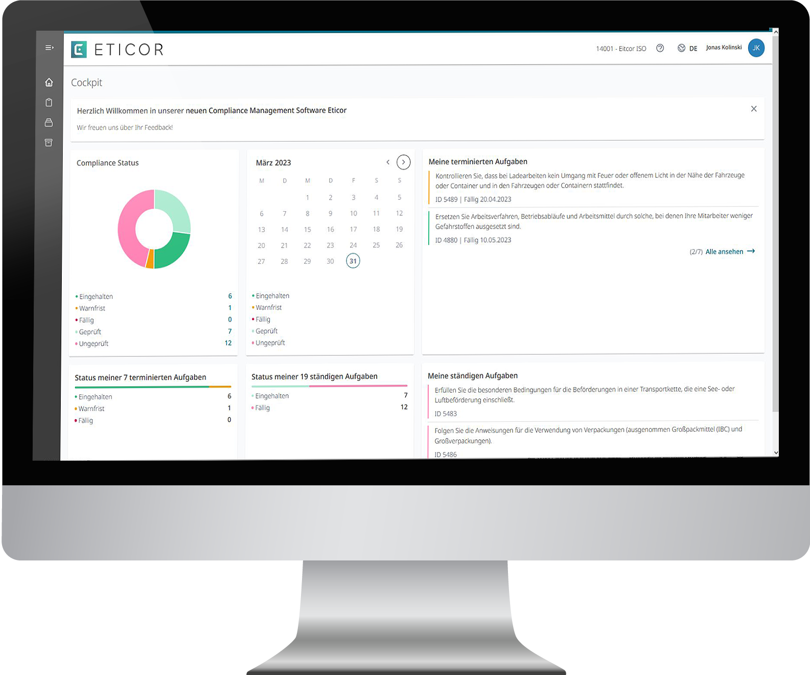 screenshot of Eticor
