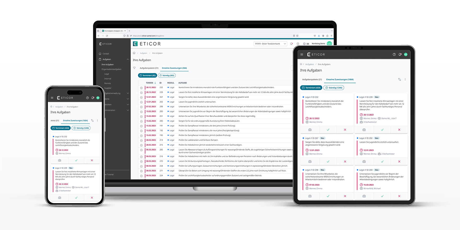 screenshot of Eticor