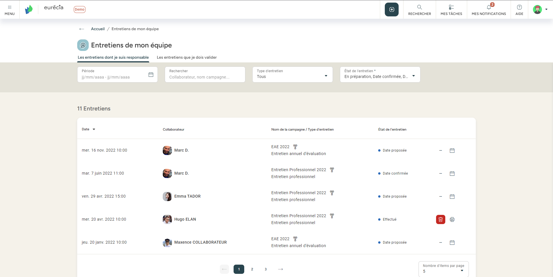 screenshot of Eurecia