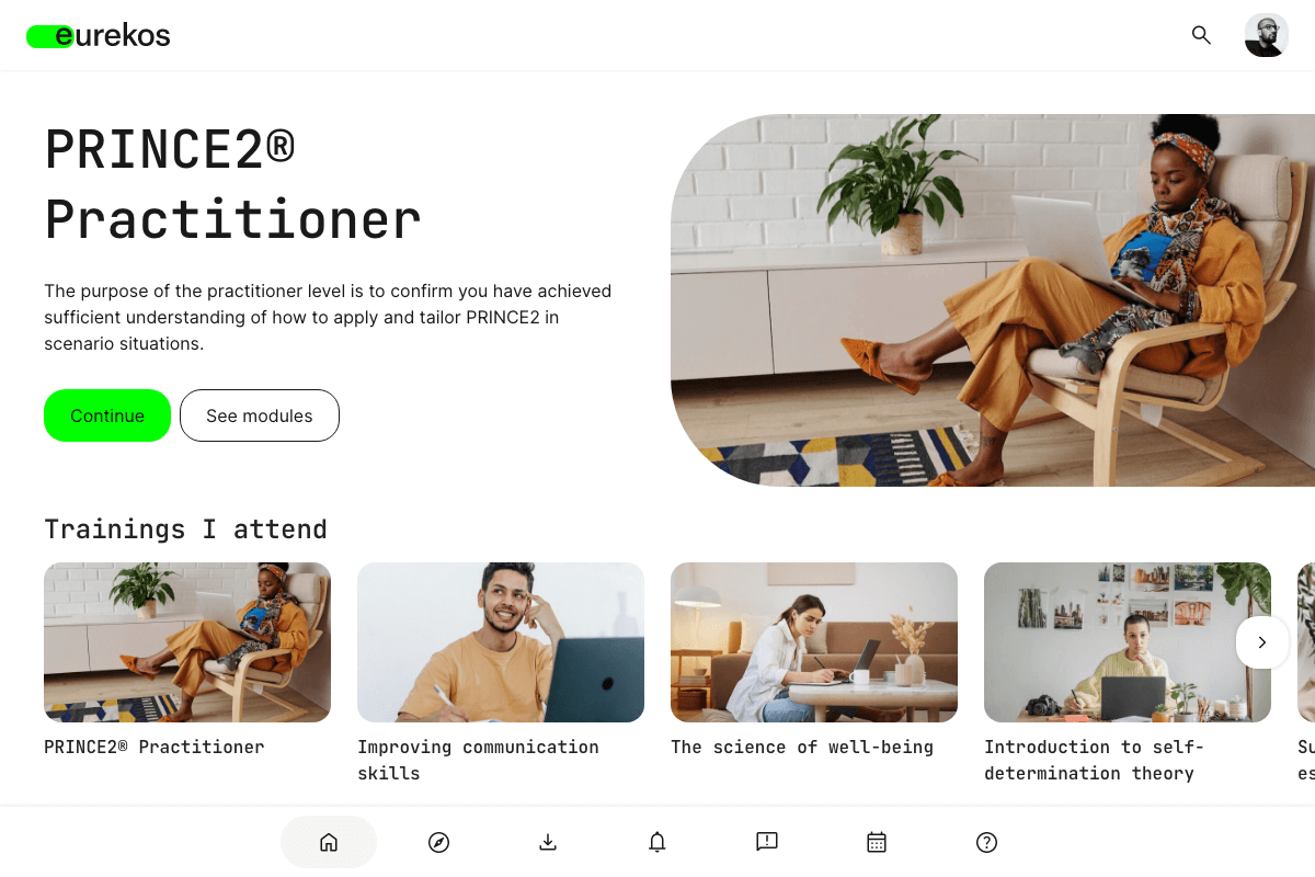 screenshot of Eurekos