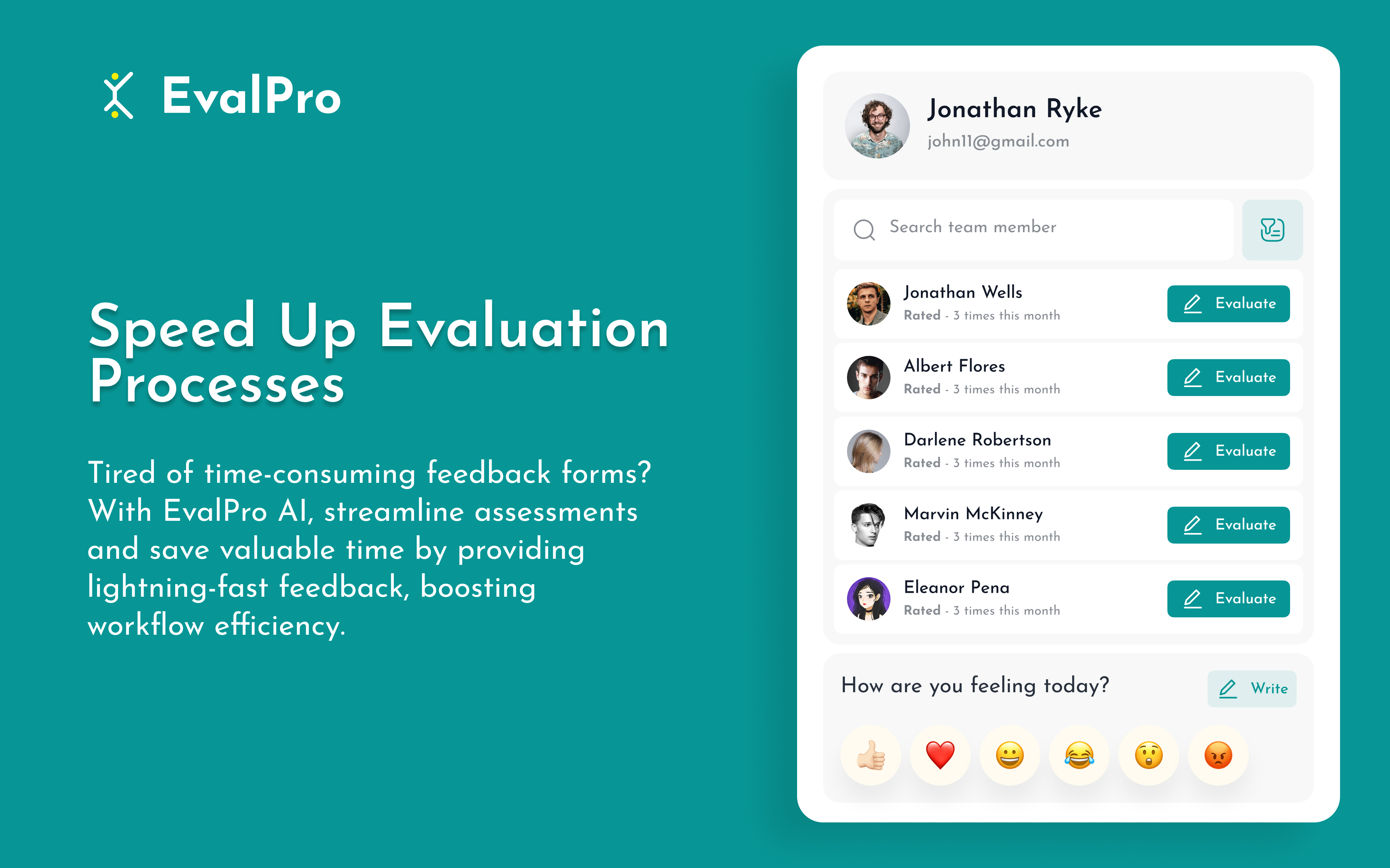 screenshot of EvalPro