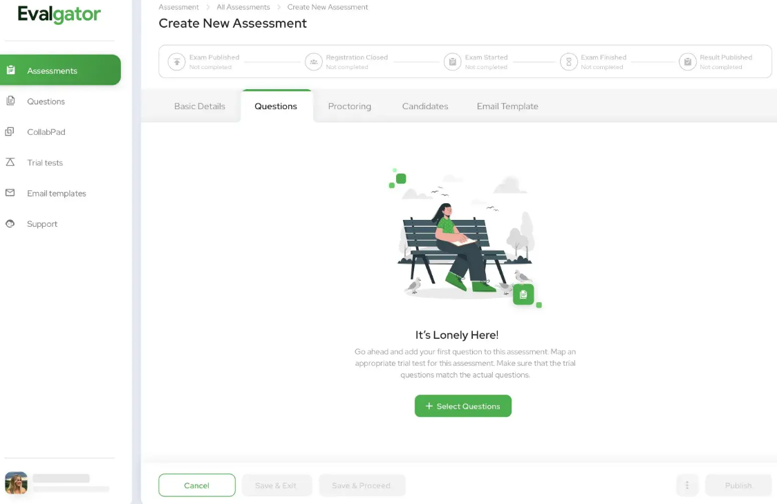 screenshot of Evalgator