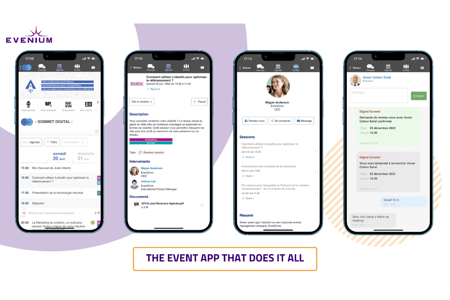 screenshot of Evenium