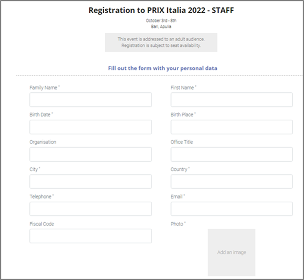 screenshot of EventMatic